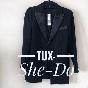 Linda Allard Ellen Tracy Tuxedo Jacket NWT